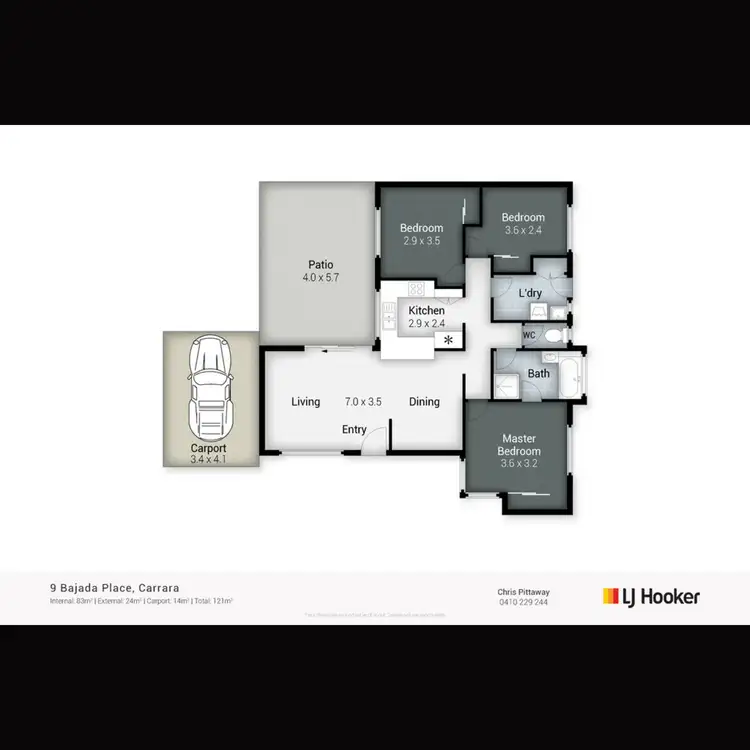 Floorplan of Homely house listing, 9 Bajada Place, Carrara QLD 4211