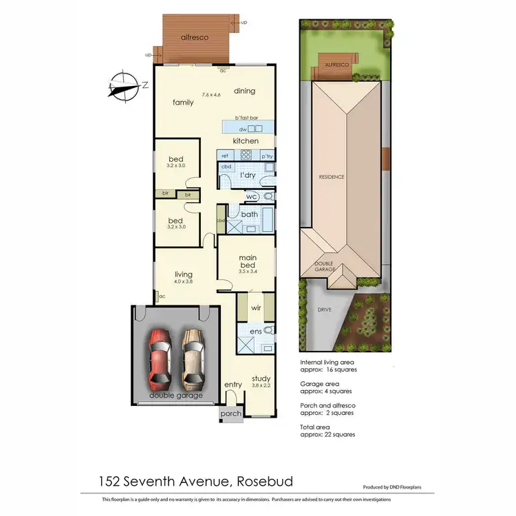 Floorplan of Homely house listing, 152 Seventh Avenue, Rosebud VIC 3939