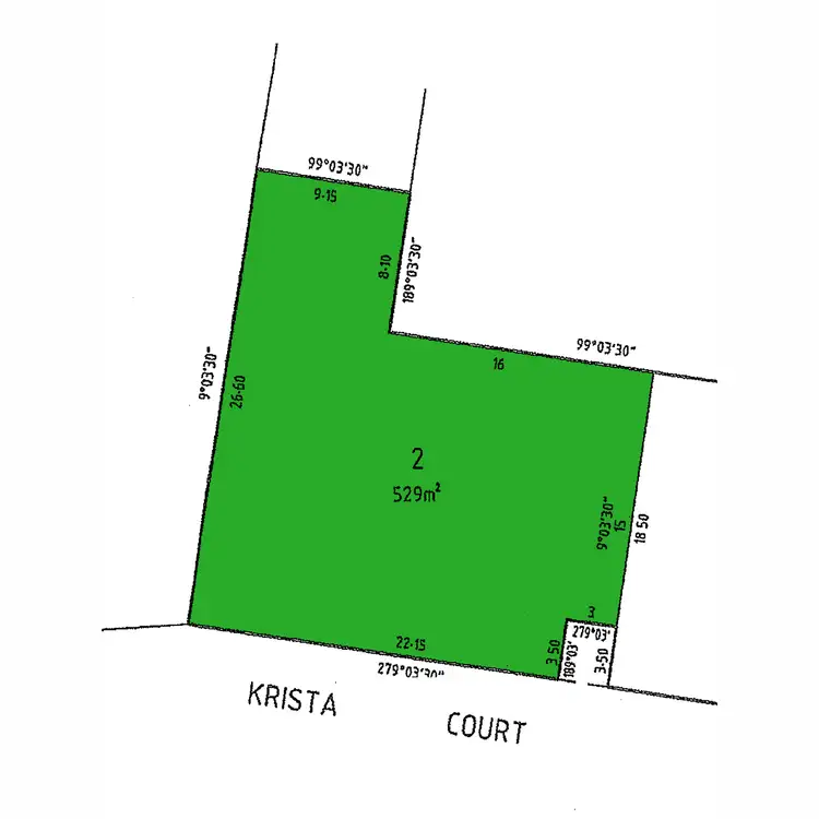 Floorplan of Homely land listing, 1 Krista Court, Sale VIC 3850