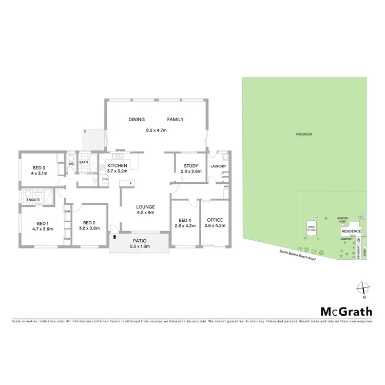 Floorplan of Homely house listing, 108 South Ballina Beach Road, Keith Hall NSW 2478