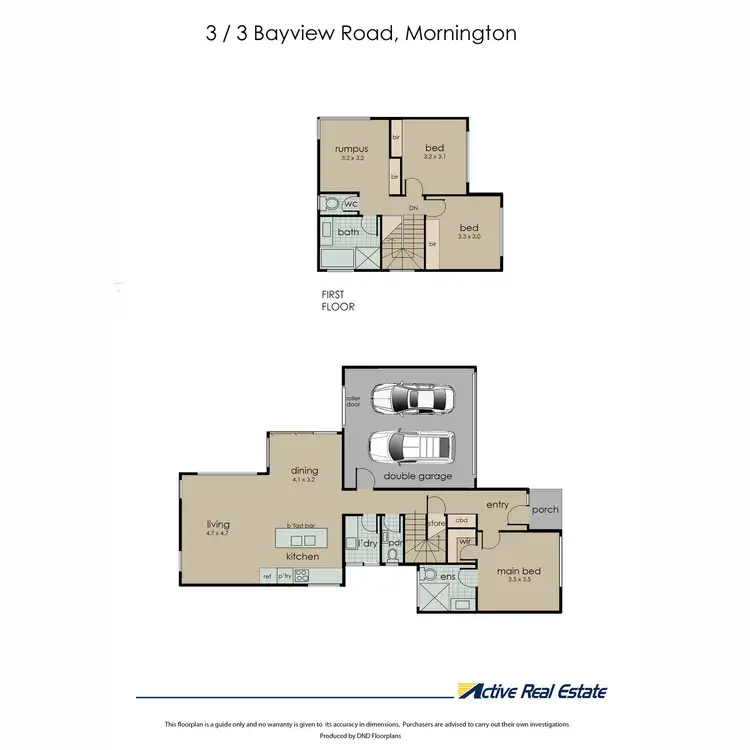 Floorplan of Homely townhouse listing, 3/3 Bayview Road, Mornington VIC 3931