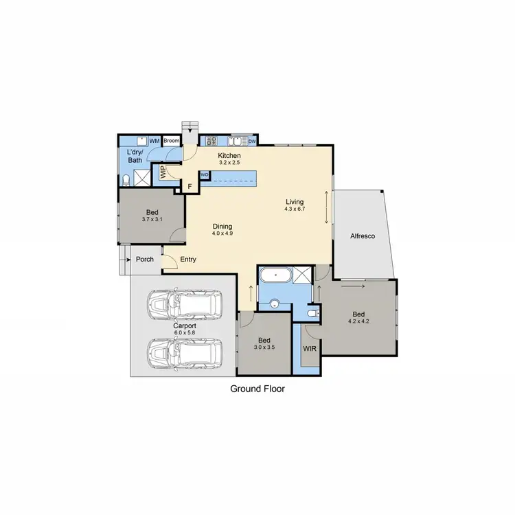Floorplan of Homely house listing, 3A Foothills Avenue, Mccrae VIC 3938