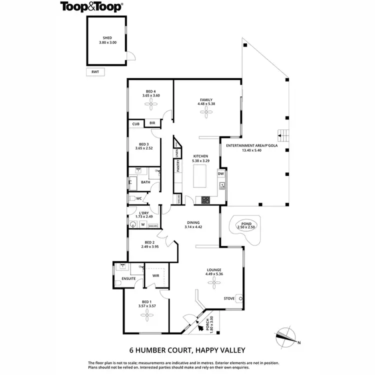 Floorplan of Homely house listing, 6 Humber Court, Happy Valley SA 5159