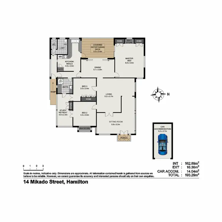 Floorplan of Homely house listing, 14 Mikado Street, Hamilton QLD 4007
