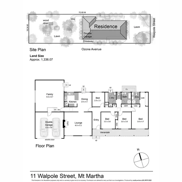 Floorplan of Homely house listing, 11 Walpole Street, Mount Martha VIC 3934