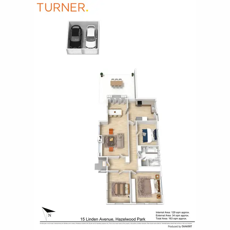 Floorplan of Homely house listing, 15 Linden Avenue, Hazelwood Park SA 5066