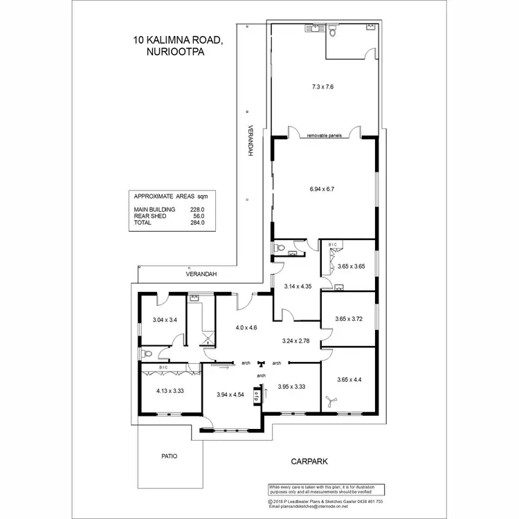 Floorplan of Homely warehouse listing, 10 Kalimna Road, Nuriootpa SA 5355