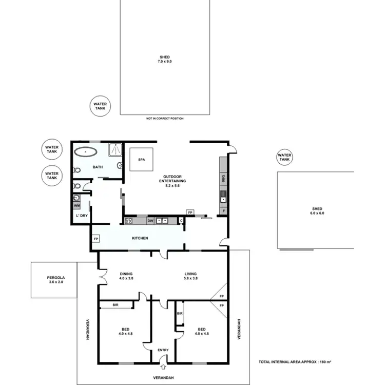 Floorplan of Homely house listing, 754 Halfway House Road Sedan, Sedan SA 5353