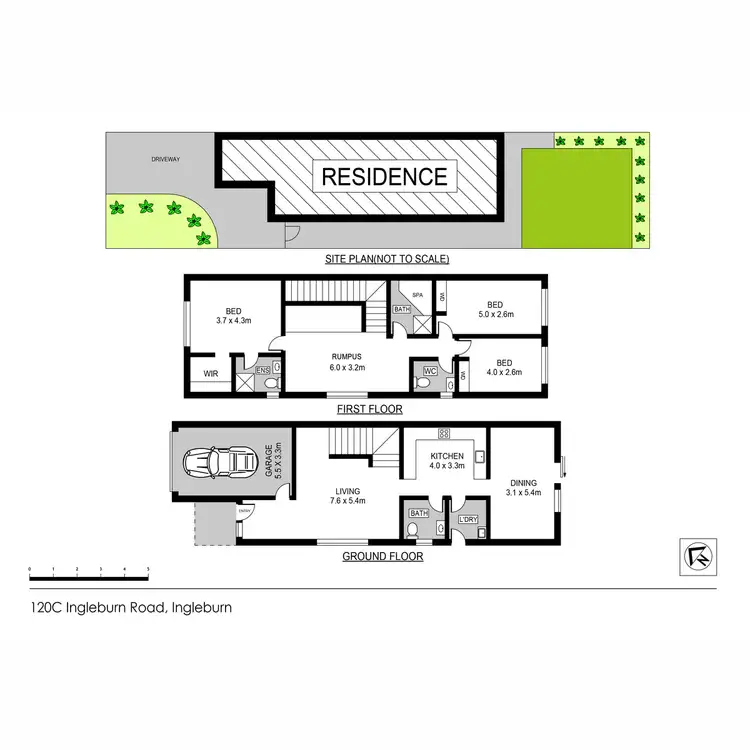 Floorplan of Homely semi-detached listing, 120C Ingleburn Road, Ingleburn NSW 2565