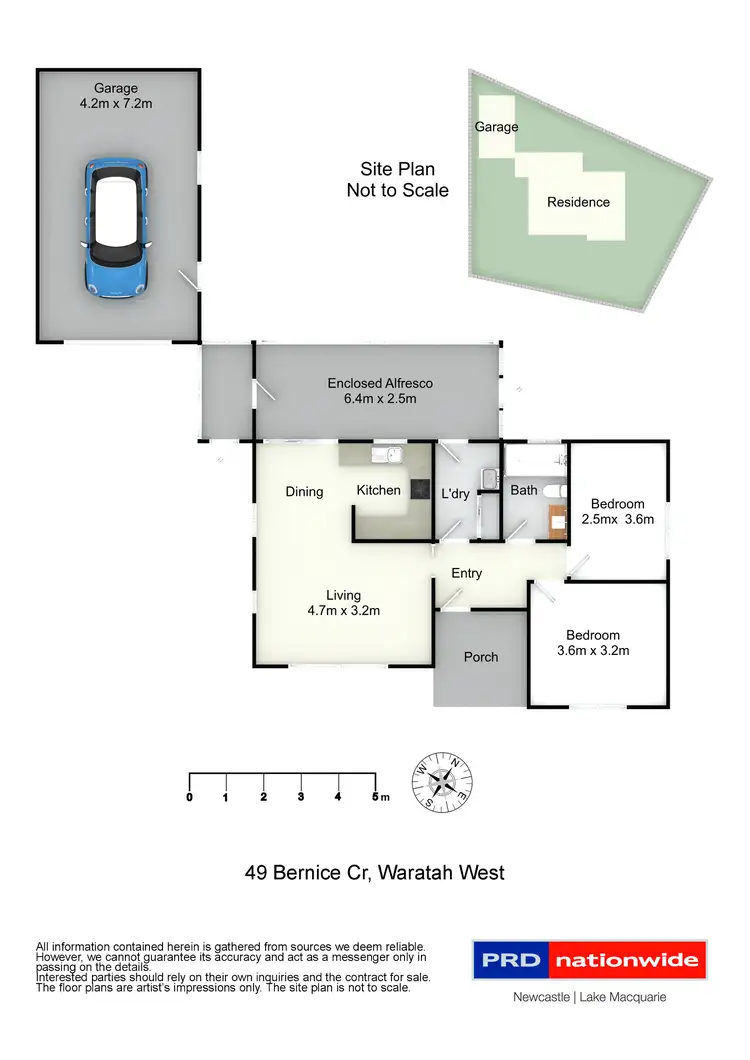Floorplan of Homely house listing, 49 Bernice Crescent, Waratah West NSW 2298