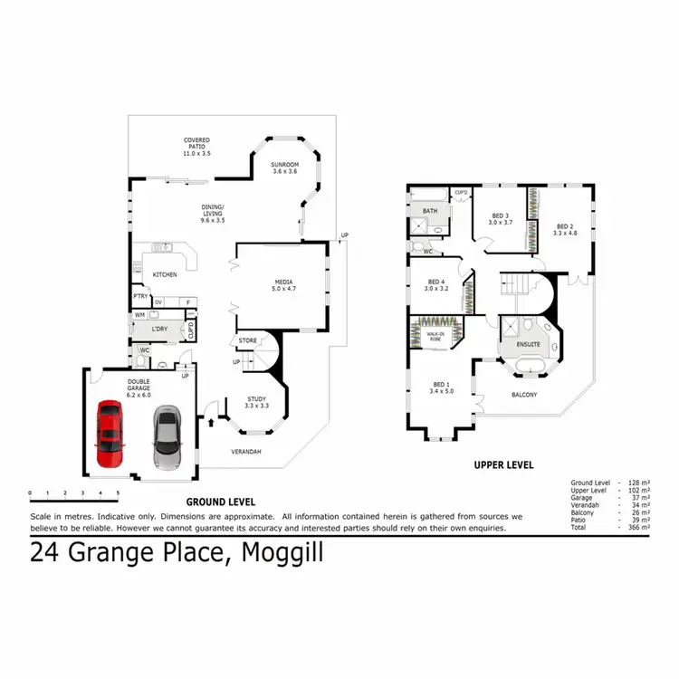 Floorplan of Homely house listing, 24 Grange Place, Moggill QLD 4070