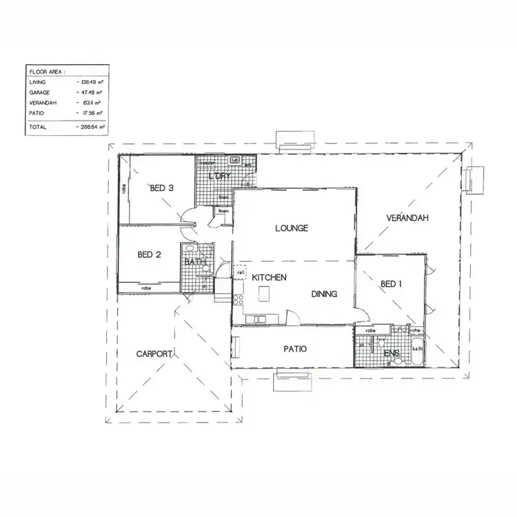 Floorplan of Homely rural property listing, 45 Cascade Close, Mutchilba QLD 4872