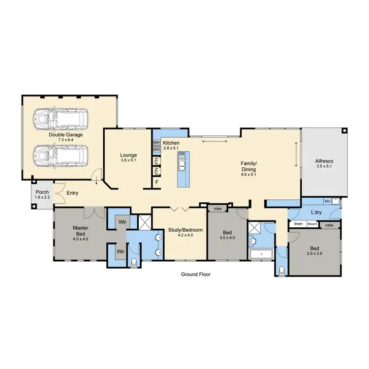 Floorplan of Homely house listing, 23 Mariner Place, Safety Beach VIC 3936