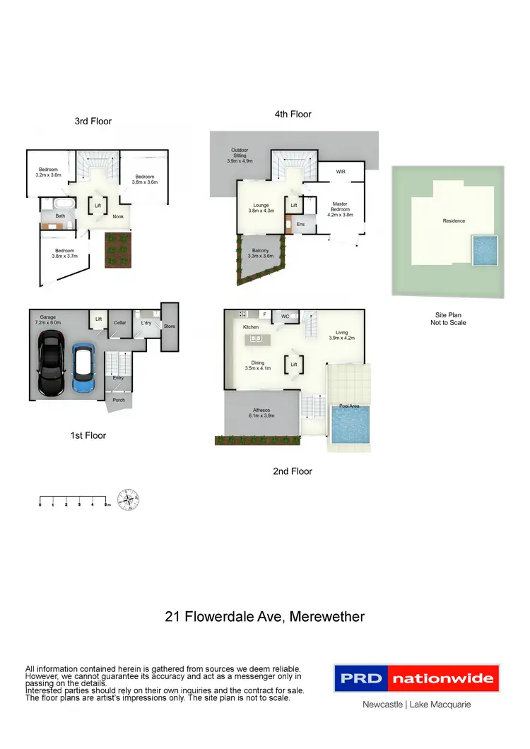 Floorplan of Homely house listing, 21 Flowerdale Avenue, Merewether NSW 2291