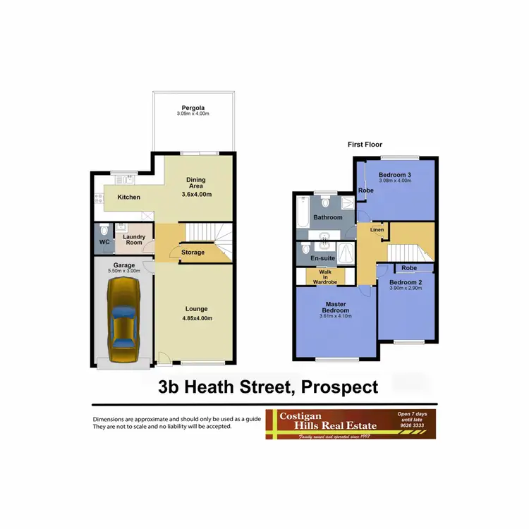 Floorplan of Homely townhouse listing, 3B Heath Street, Prospect NSW 2148