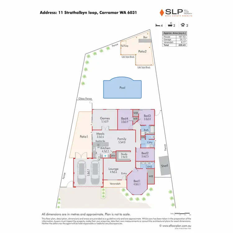 Floorplan of Homely house listing, 11 Strathalbyn Loop, Carramar WA 6031