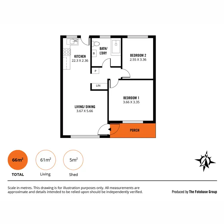 Floorplan of Homely unit listing, 2/746 Goodwood Road, Pasadena SA 5042