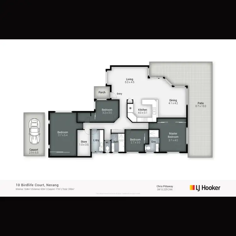 Floorplan of Homely house listing, 10 Birdlife Court, Nerang QLD 4211