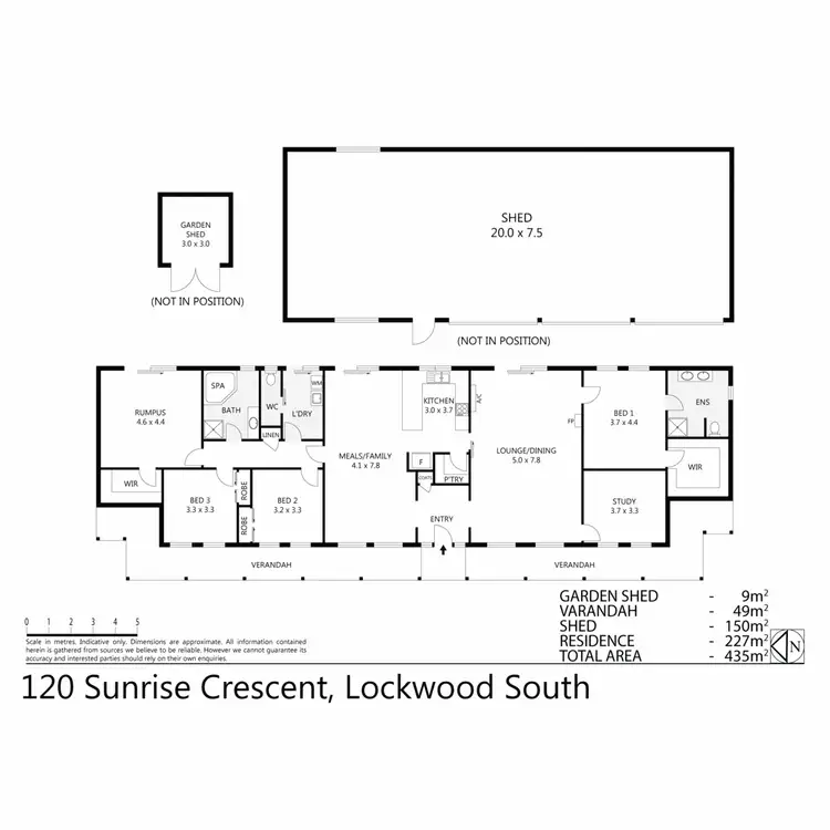 Floorplan of Homely house listing, 120 Sunrise Crescent, Lockwood South VIC 3551