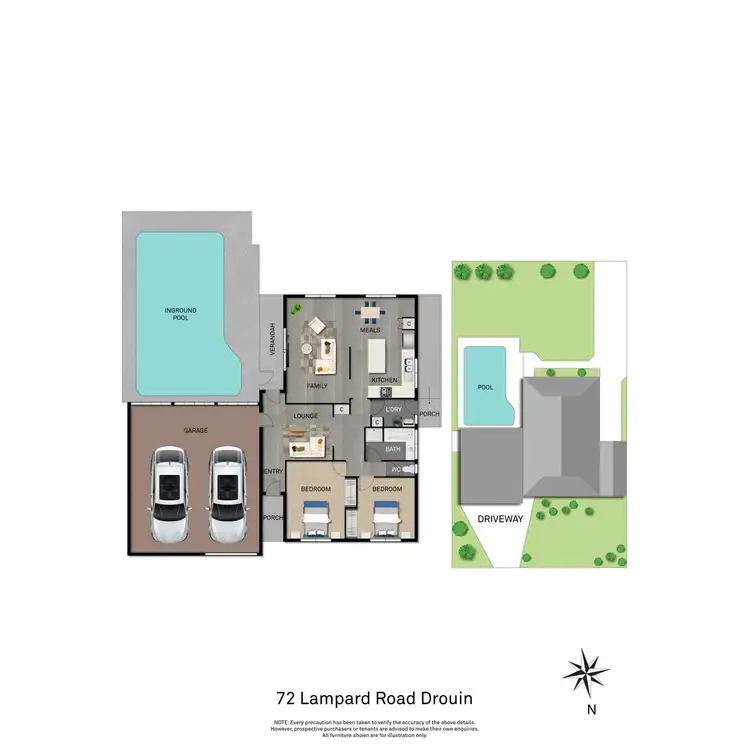 Floorplan of Homely house listing, 72 Lampard Road, Drouin VIC 3818