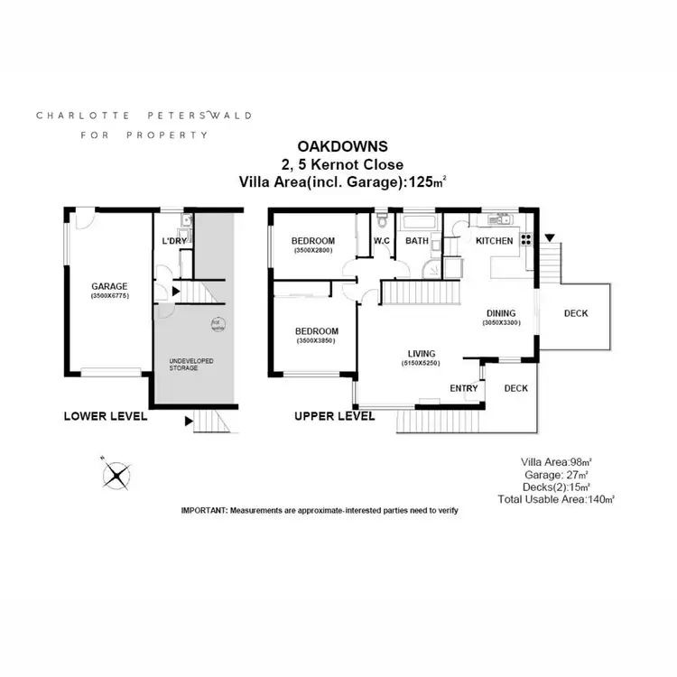 Floorplan of Homely villa listing, 2/5 Kernot Close, Oakdowns TAS 7019