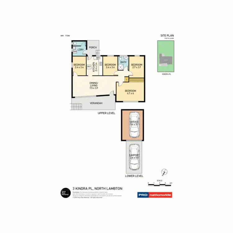 Floorplan of Homely house listing, 3 Kindra Place, North Lambton NSW 2299