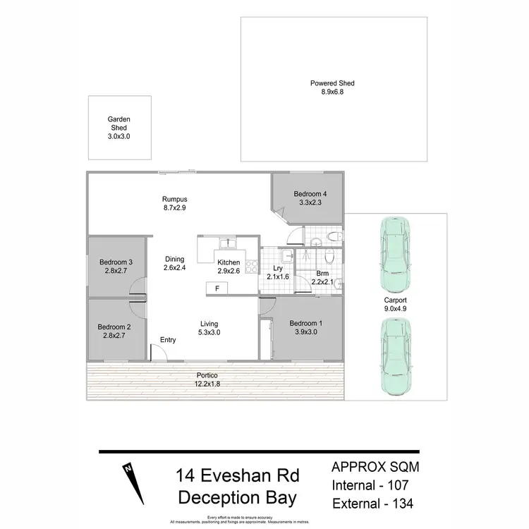 Floorplan of Homely house listing, 14 Eveshan Road, Deception Bay QLD 4508