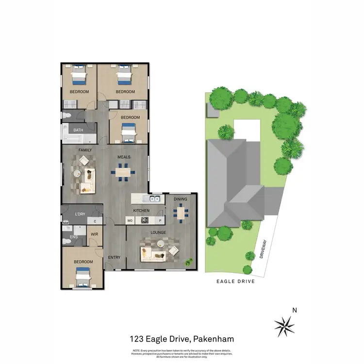 Floorplan of Homely house listing, 123 Eagle Drive, Pakenham VIC 3810