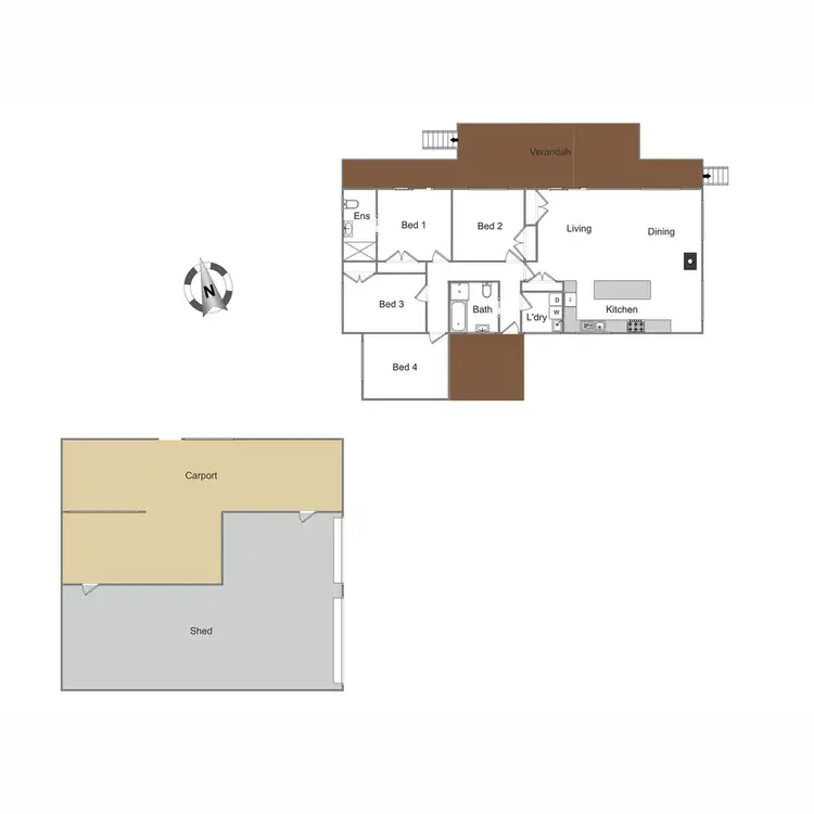 Floorplan of Homely house listing, 17 Cummins Road, Howes Creek VIC 3723