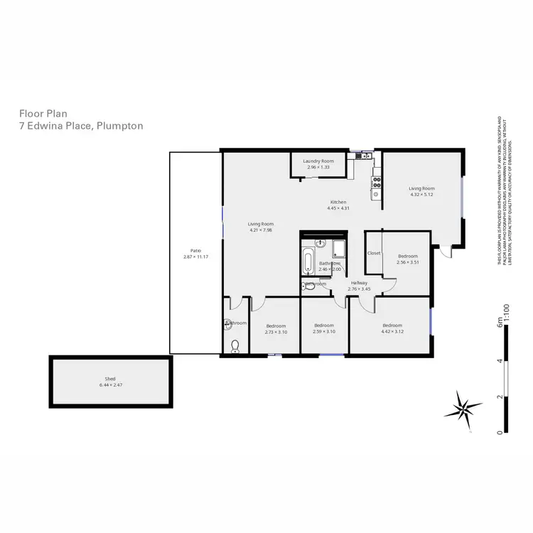 Floorplan of Homely house listing, 7 Edwina Place, Plumpton NSW 2761