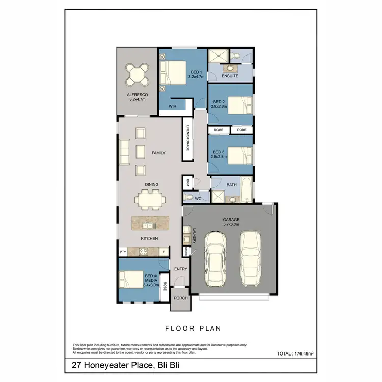 Floorplan of Homely house listing, 27 Honeyeater Place, Bli Bli QLD 4560