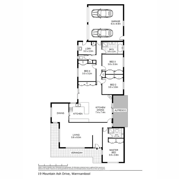 Floorplan of Homely house listing, 19 Mountain Ash Drive, Warrnambool VIC 3280