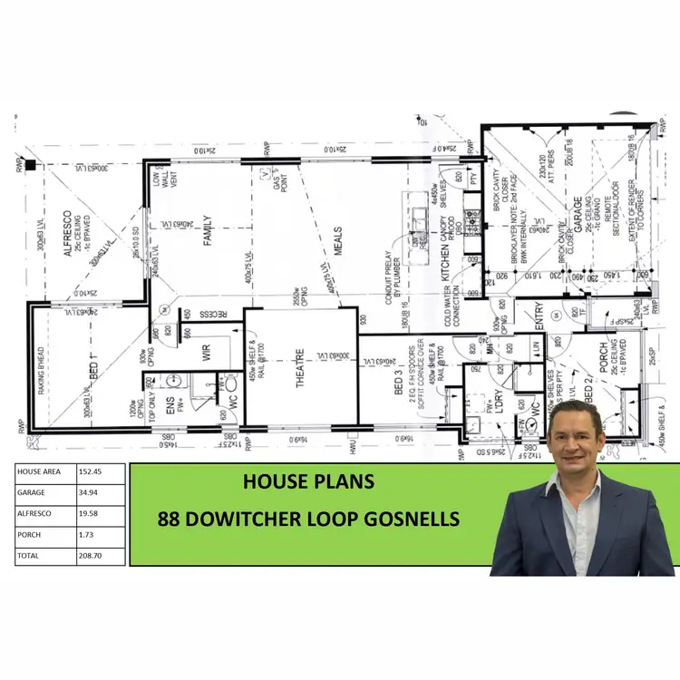 Floorplan of Homely house listing, 88 Dowitcher Loop, Gosnells WA 6110