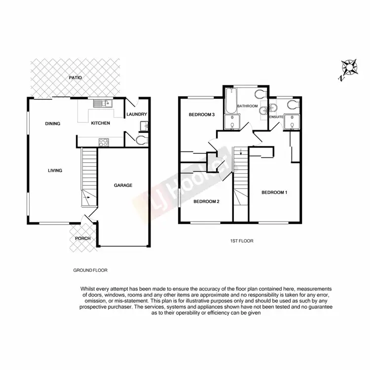 Floorplan of Homely townhouse listing, 61/62 Brandon Road, Runcorn QLD 4113