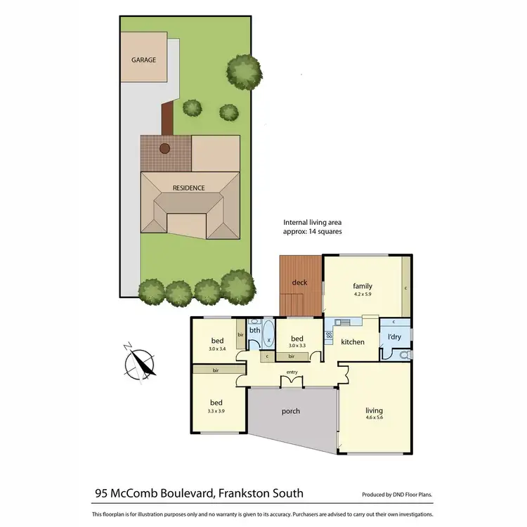 Floorplan of Homely house listing, 95 Mccomb Boulevard, Frankston South VIC 3199