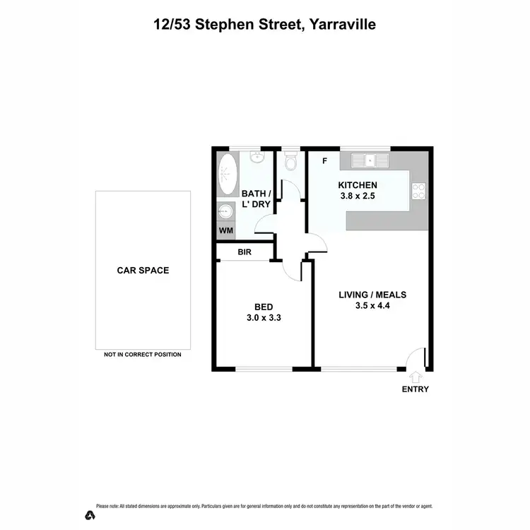 Floorplan of Homely unit listing, 12/53 Stephen Street, Yarraville VIC 3013