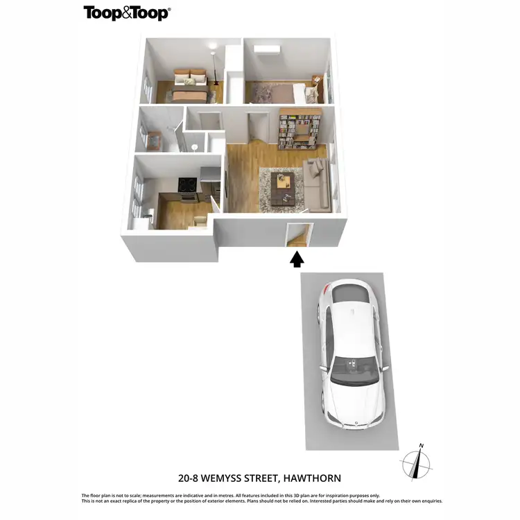 Floorplan of Homely unit listing, 20/8 Wemyss Avenue, Hawthorn SA 5062