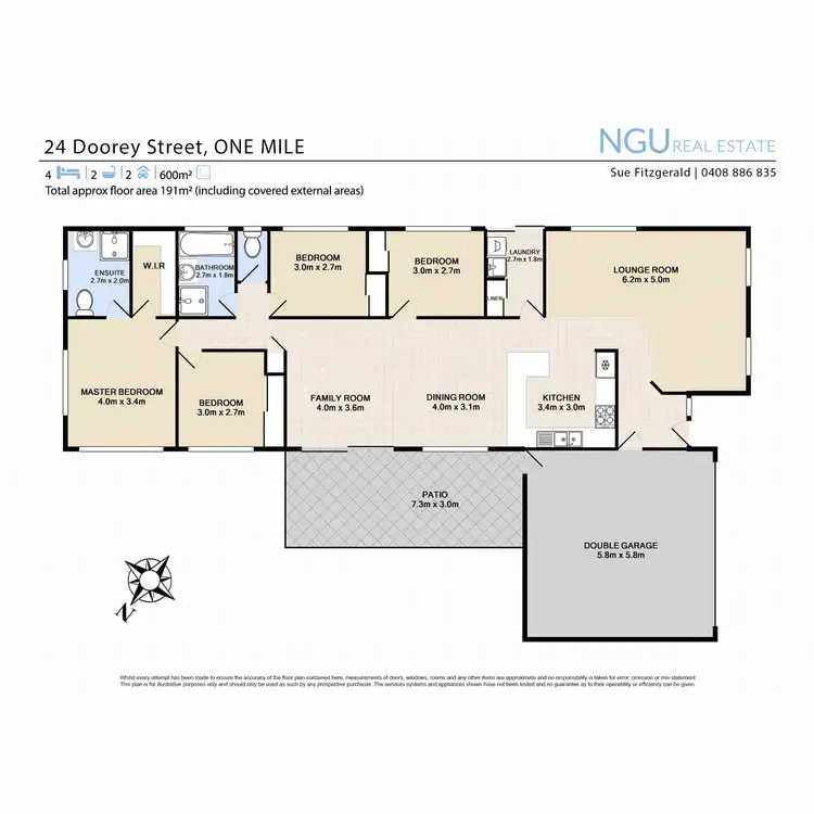 Floorplan of Homely house listing, 24 Doorey Street, One Mile QLD 4305