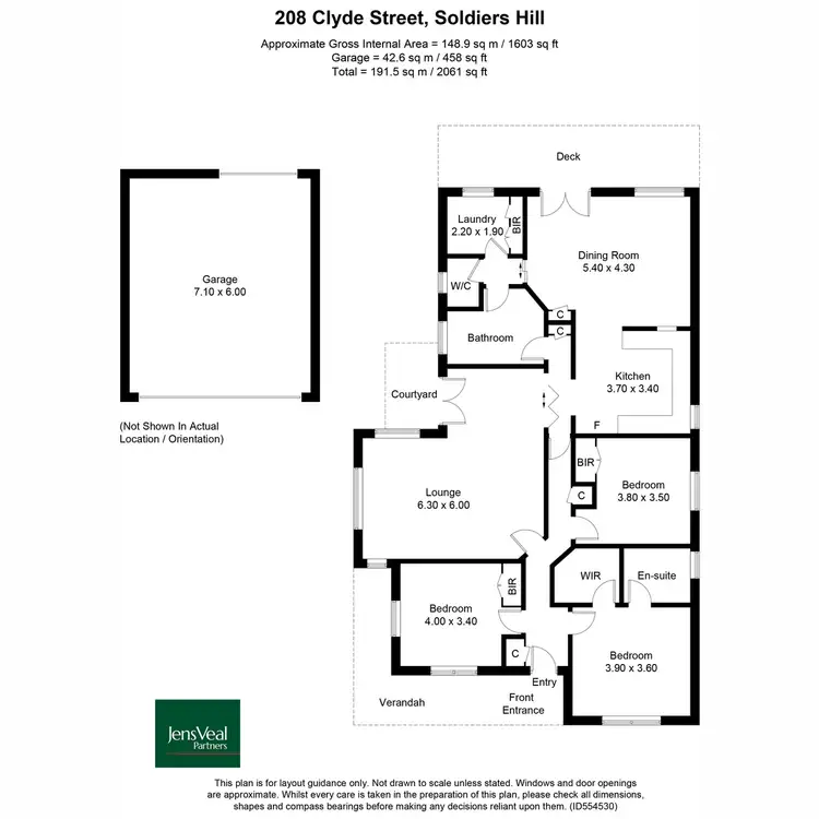 Floorplan of Homely house listing, 208 Clyde Street, Soldiers Hill VIC 3350