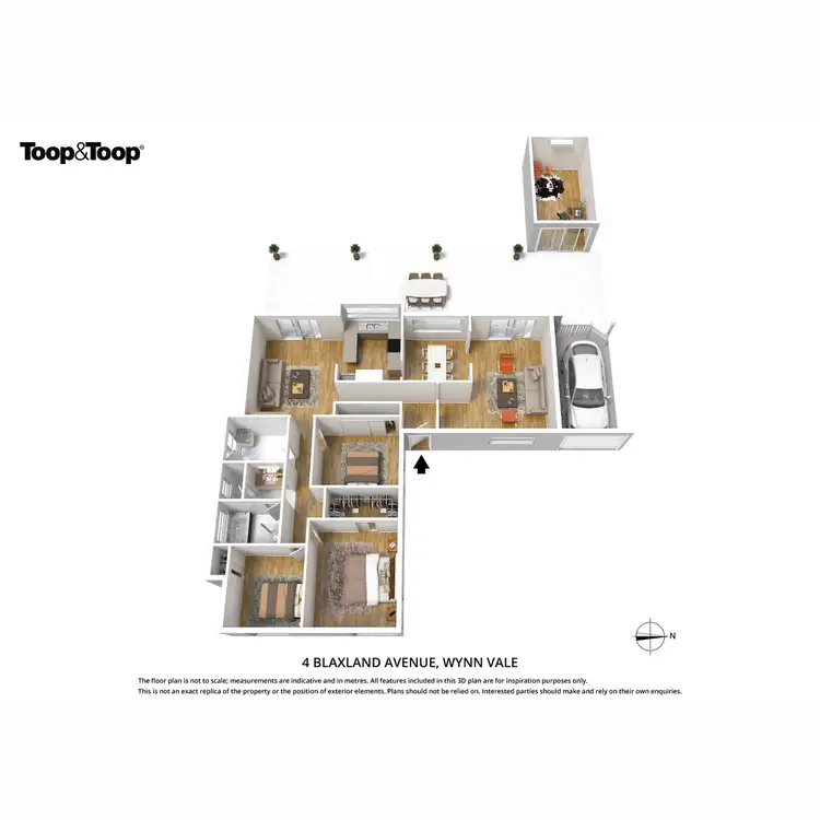 Floorplan of Homely house listing, 4 Blaxland Avenue, Wynn Vale SA 5127