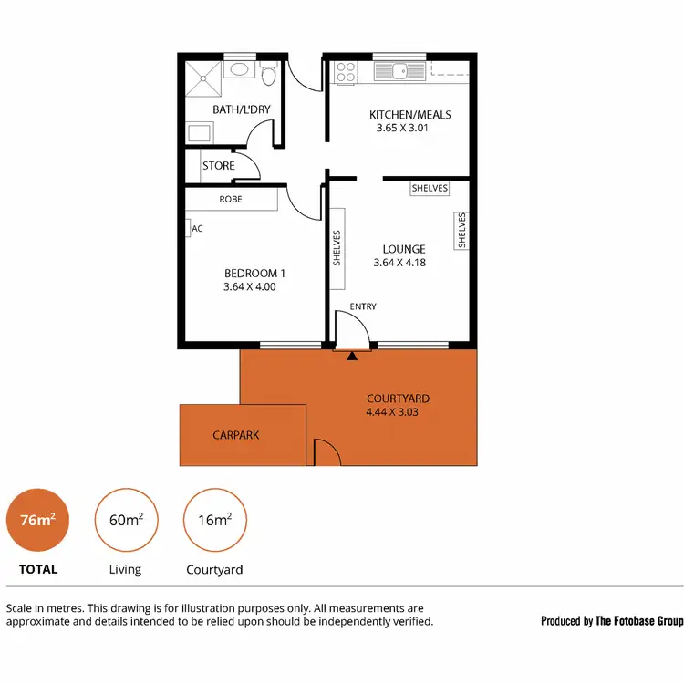 Floorplan of Homely unit listing, 19/71 OG Road, Klemzig SA 5087