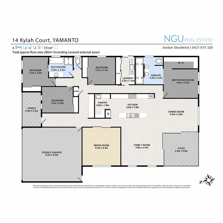 Floorplan of Homely house listing, 14 Kylah Court, Yamanto QLD 4305