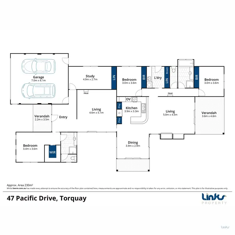 Floorplan of Homely house listing, 47 Pacific Drive, Torquay VIC 3228