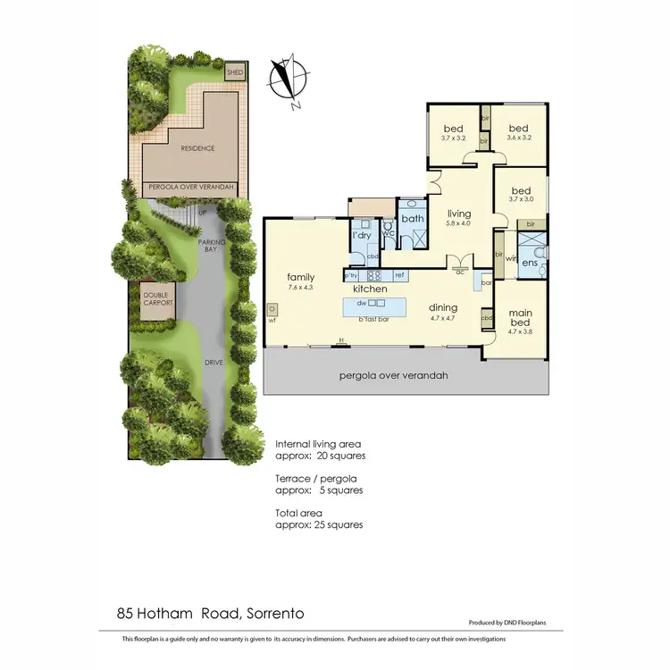 Floorplan of Homely house listing, 85 Hotham Road, Sorrento VIC 3943