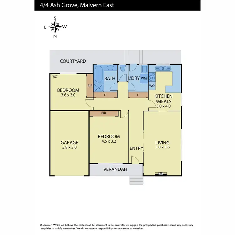 Floorplan of Homely unit listing, 4/4 Ash Grove, Malvern East VIC 3145