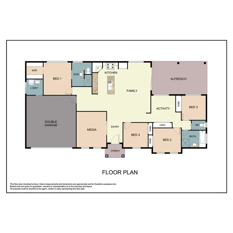 Floorplan of Homely house listing, 1-5 Bedelia Drive, Woodhill QLD 4285