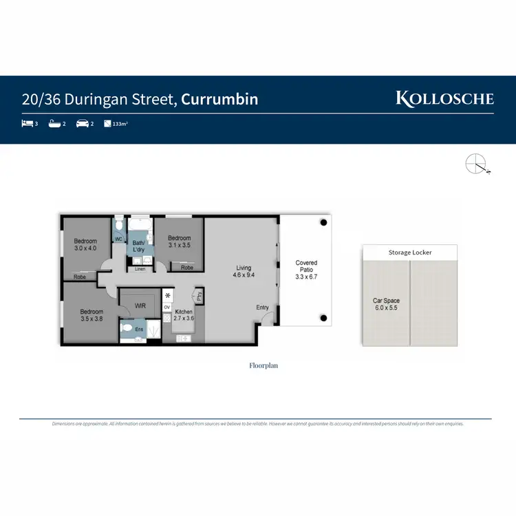 Floorplan of Homely apartment listing, 20/36 Duringan Street, Currumbin QLD 4223