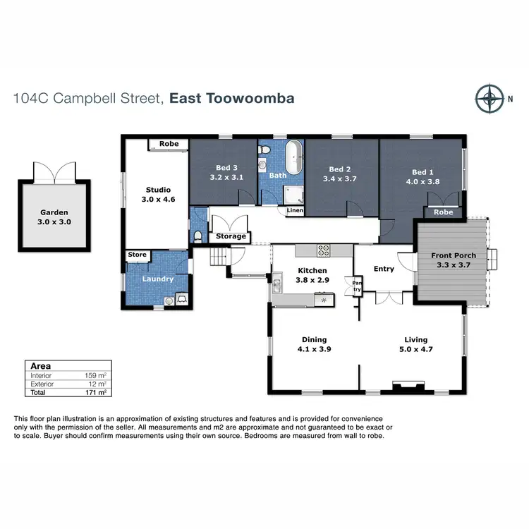 Floorplan of Homely house listing, 104C Campbell Street, East Toowoomba QLD 4350