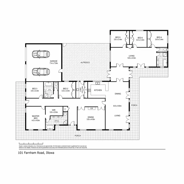 Floorplan of Homely house listing, 101 Farnham Road, Illowa VIC 3282
