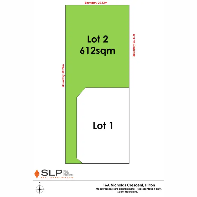 Floorplan of Homely land listing, 16A Nicholas Crescent, Hilton WA 6163